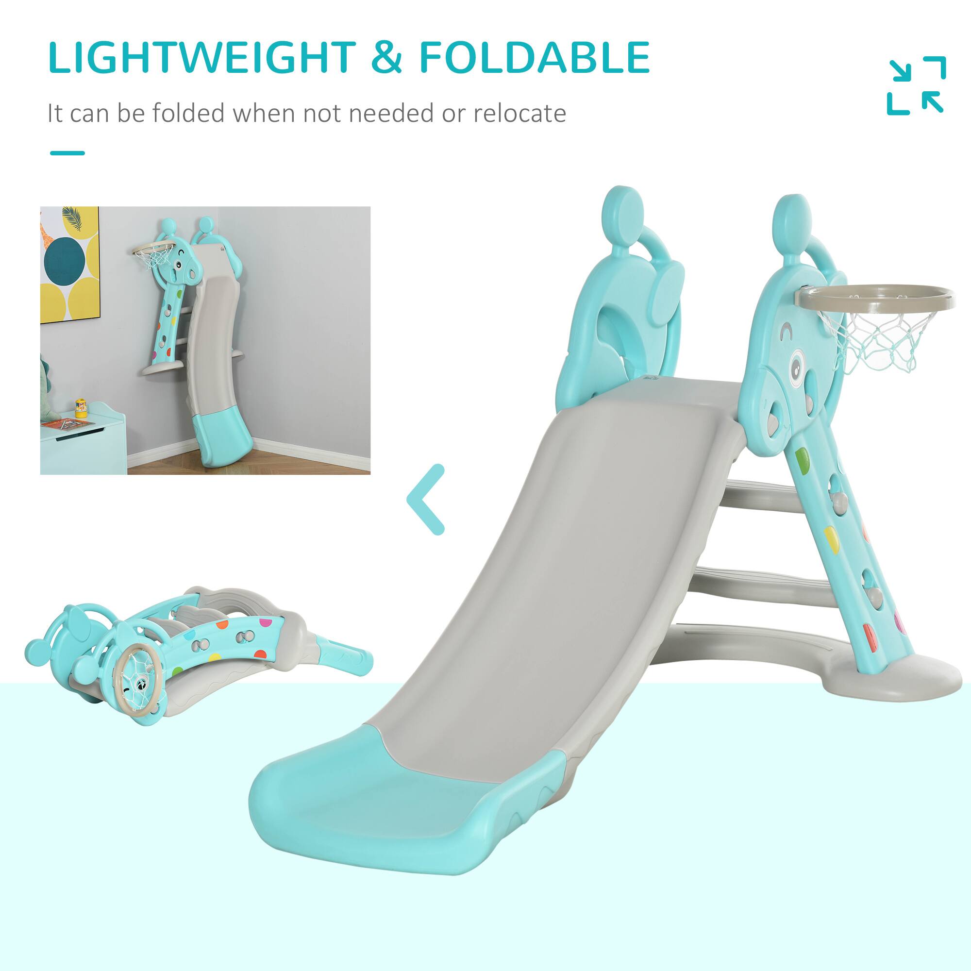 LIGHTWEIGHT & FOLDABLE  
It can be folded when not needed or relocate