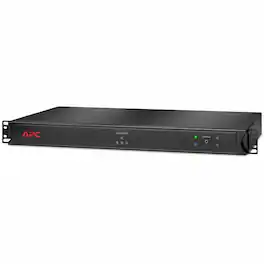 APC - Smart-UPS, Line Interactive, 500VA, Rackmount 1U, 120V, 4x NEMA 5-15R outlets, Short Depth - 1U Rack-mountable - AVR - Black