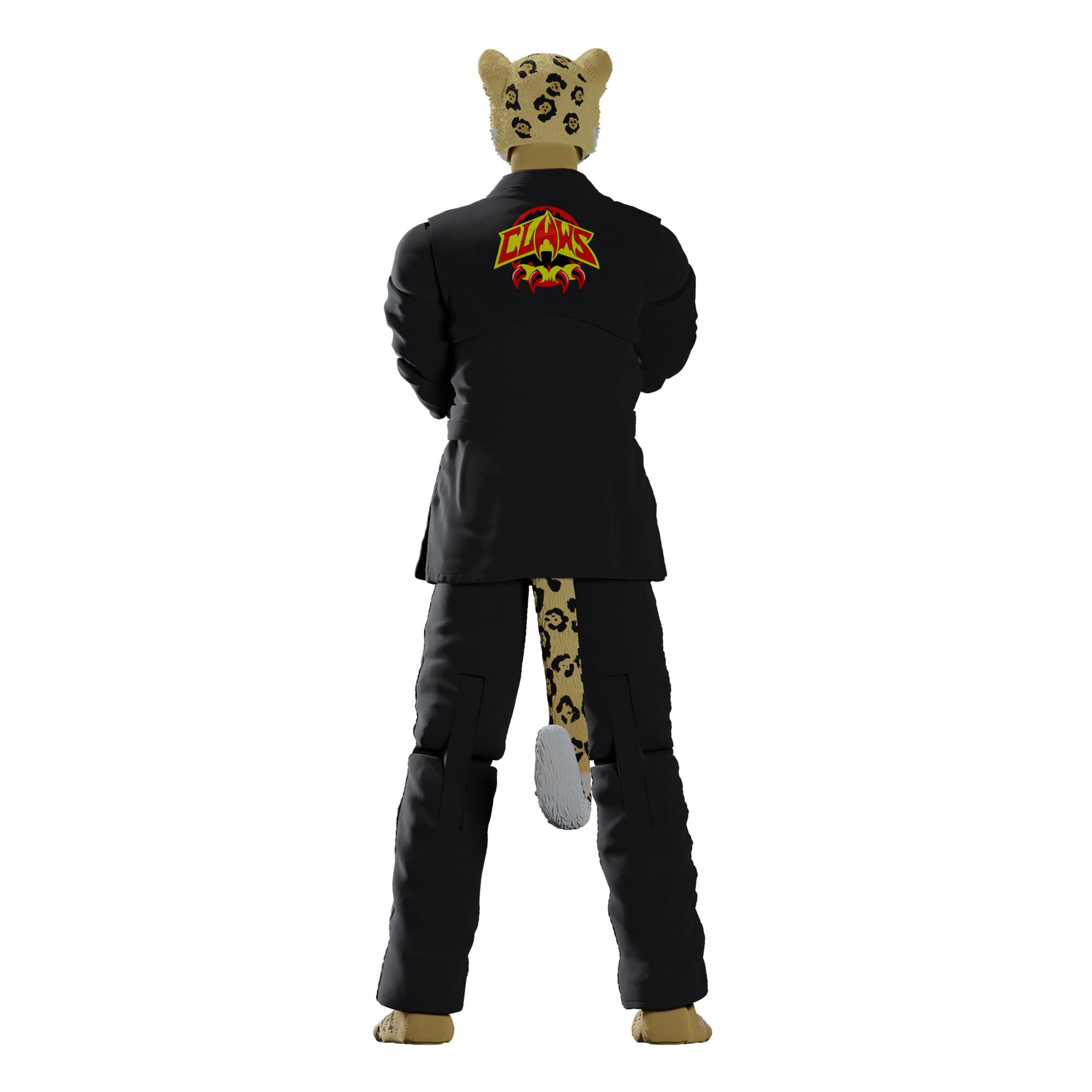 Alt View 3. Icon Heroes - Zoo Jitsu Fighters 6 Inch Action Figure | Jairo the Jaguar with Black Gi - Black.
