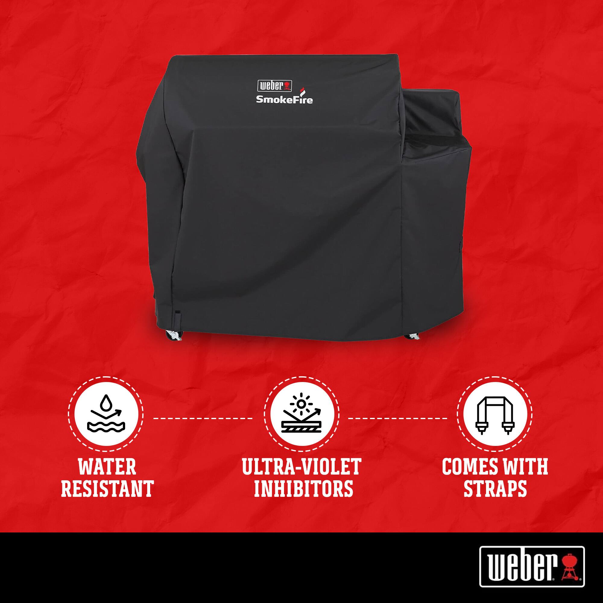weber SmokeFire WATER RESISTANT ULTRA-VIOLET INHIBITORS COMES WITH STRAPS