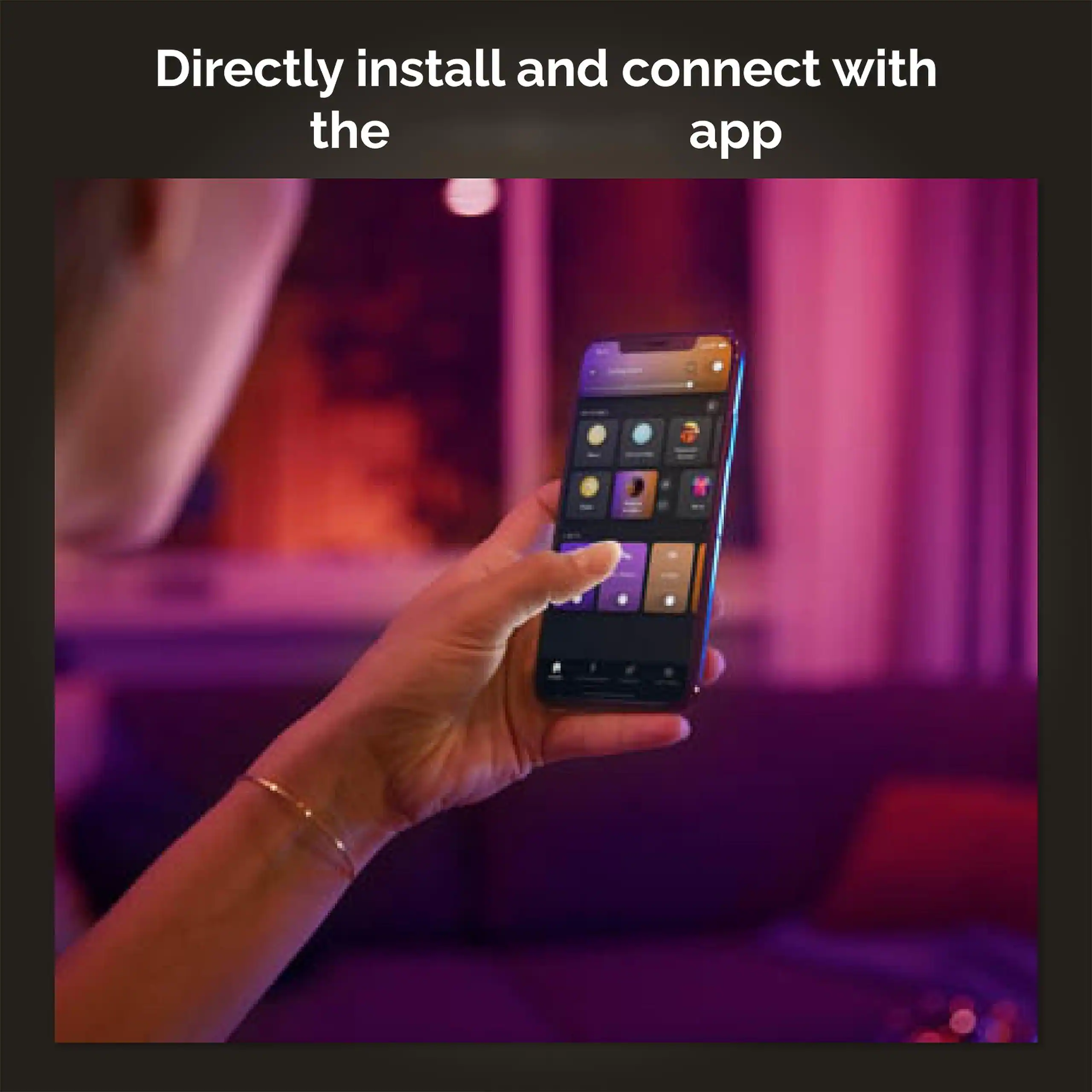 Directly install and connect with the app