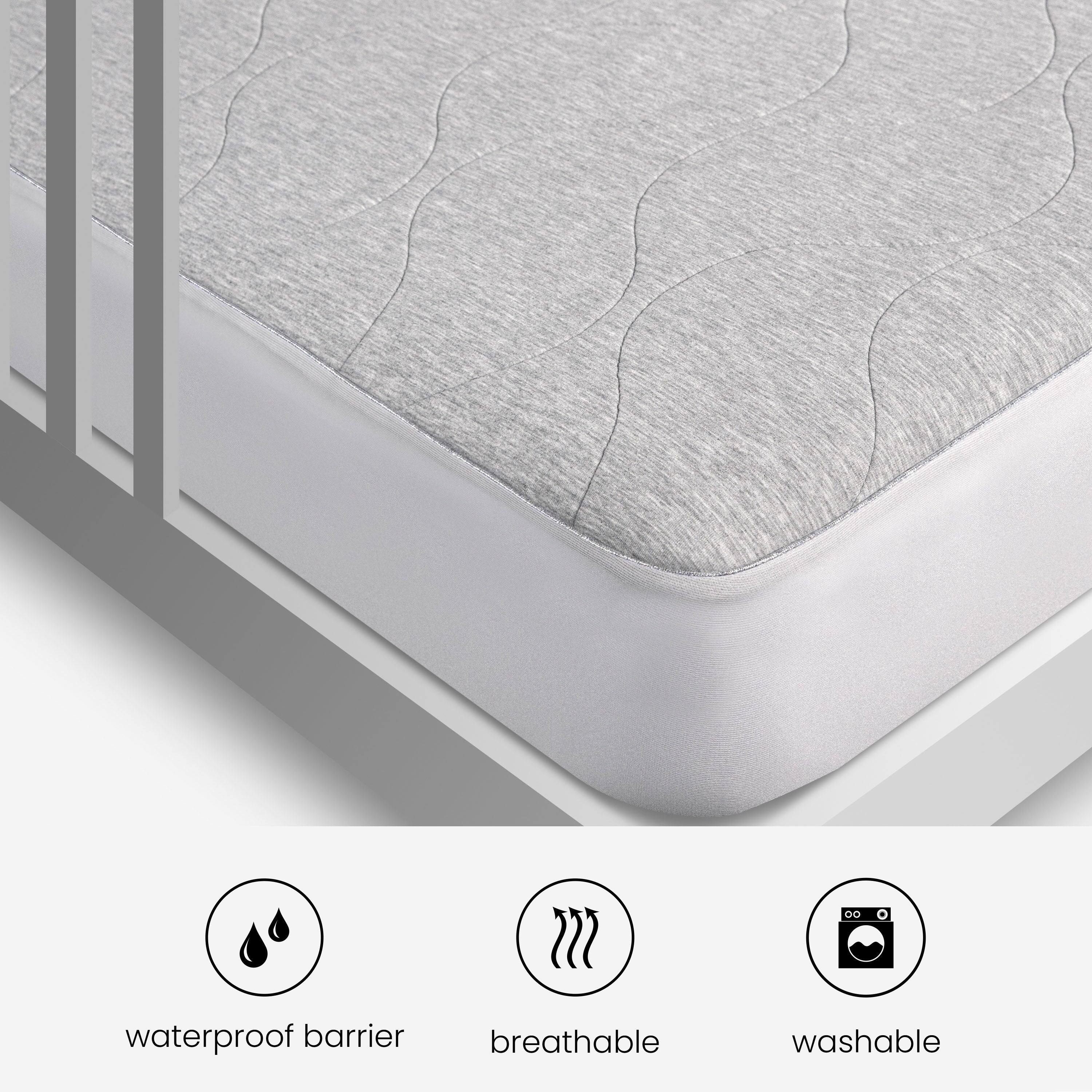 - waterproof barrier
- breathable
- washable