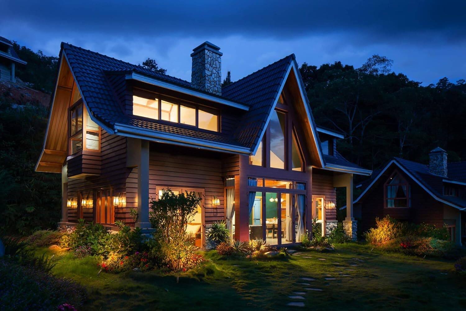 Alt View 3. FINEAK - 3W Brass Mini LED Landscape Spotlight 12V 2700K.