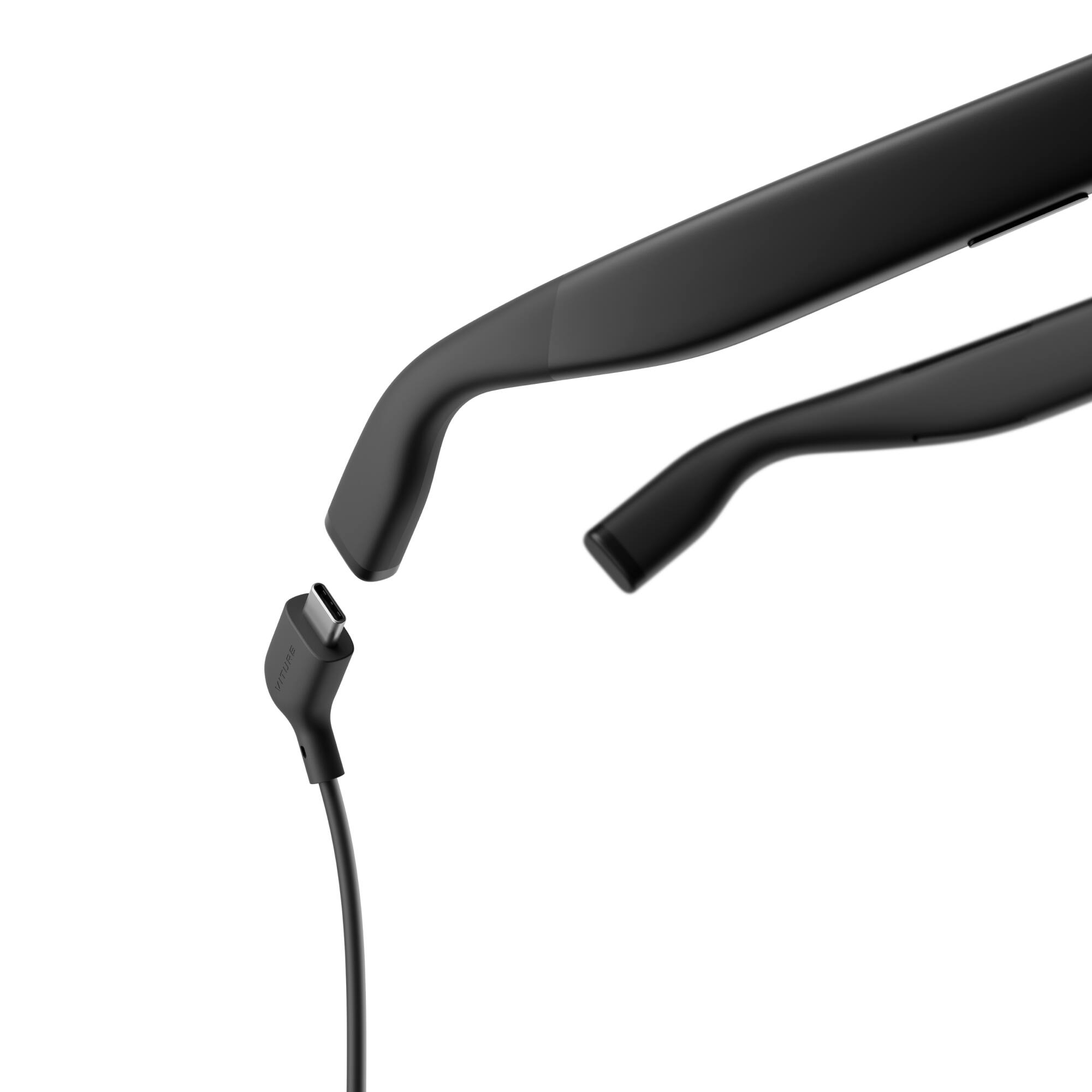 Alt View 27. VITURE - Beast XR/AR Glasses: Biggest & Brightest, 58° 1200p Built-in 3DoF, 9-Level Dimming, HARMAN Audio, Regular - Black.