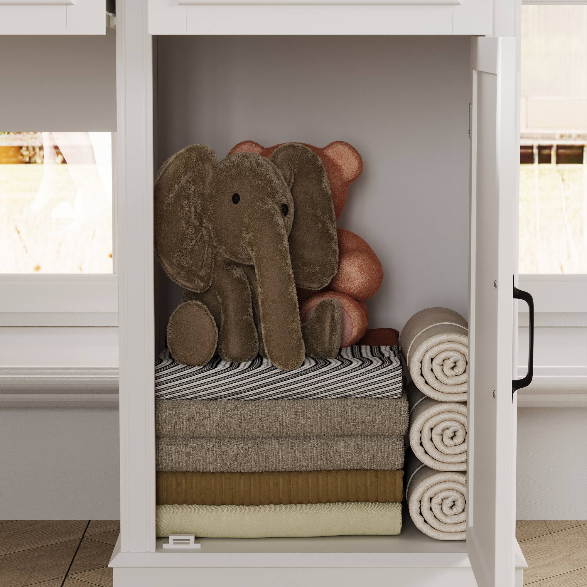 Alt View 5. Famapy - Famapy Corner Desk: Multifunctional, Organized & Tech - Friendly Workspace - White.