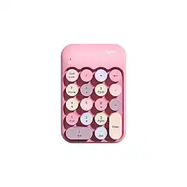SaharaCase - Retro Numeric Keypad Wireless Ergonomic Number Pad - Pink