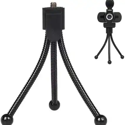 Front. Stock Preferred - 21" Webcam & Cell Phone Stand - Black.