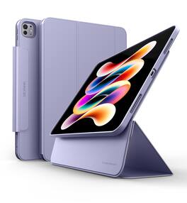 Dexnor - Case for iPad Pro 13 Inch M4 2024, Magnetic Floating Removable Protective Cover Adjustable Stand, Auto Sleep and Wake - Phantom Purple