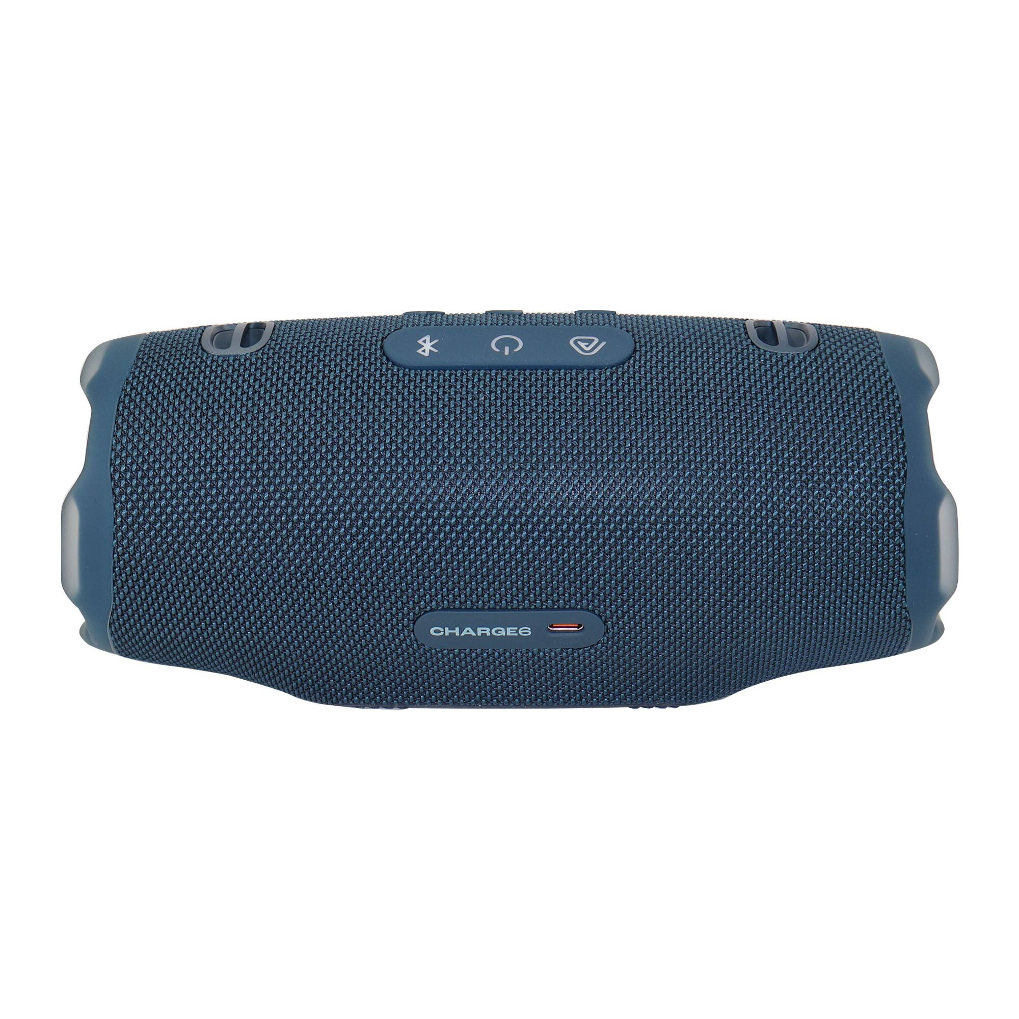 Alt View 1. JBL - JBL Charge 6 Waterproof Bluetooth Speaker (Blue) + In Ear Headphones + Software - Blue.