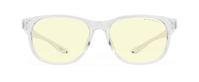 Front. GUNNAR - GUNNAR Computer Glasses - Rush, Crystal, Amber Lens - Blue Light Blocking, Relieve Dry Eye, Anti Glare - Crystal.