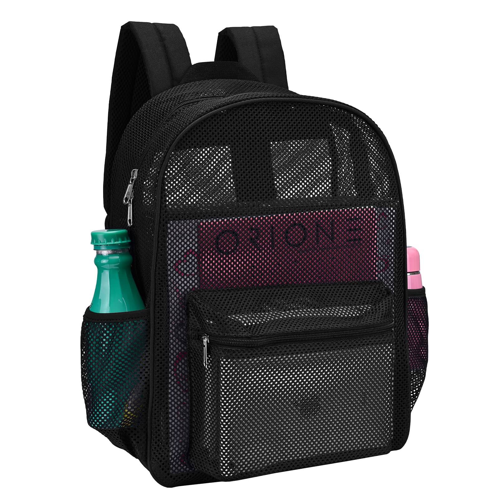 Pacoar Cade Heavy Duty Mesh Pack See Through Backpack Ideal For Class ...