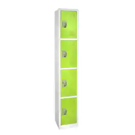 AdirOffice - Storage Locker 629-Series 72" H 4-Tier Steel Key Lock 4-Shelf Locker with Key Lock - Green