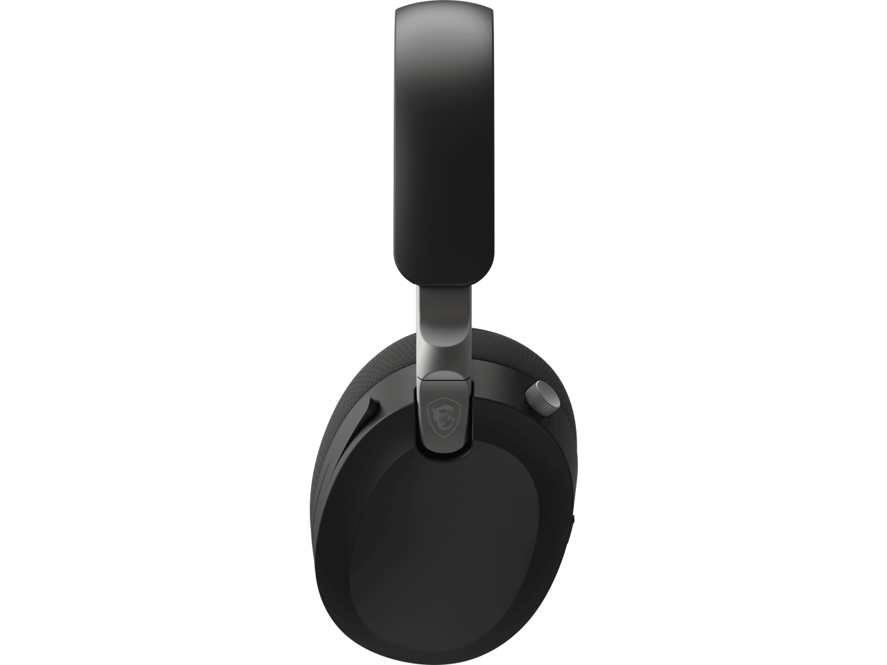 Alt View 6. MSI - MSI MAESTRO 500 W BLACK Wireless Bluetooth Over-the-Ear Headphones with 3.5mm Wired Option - Black - Black.