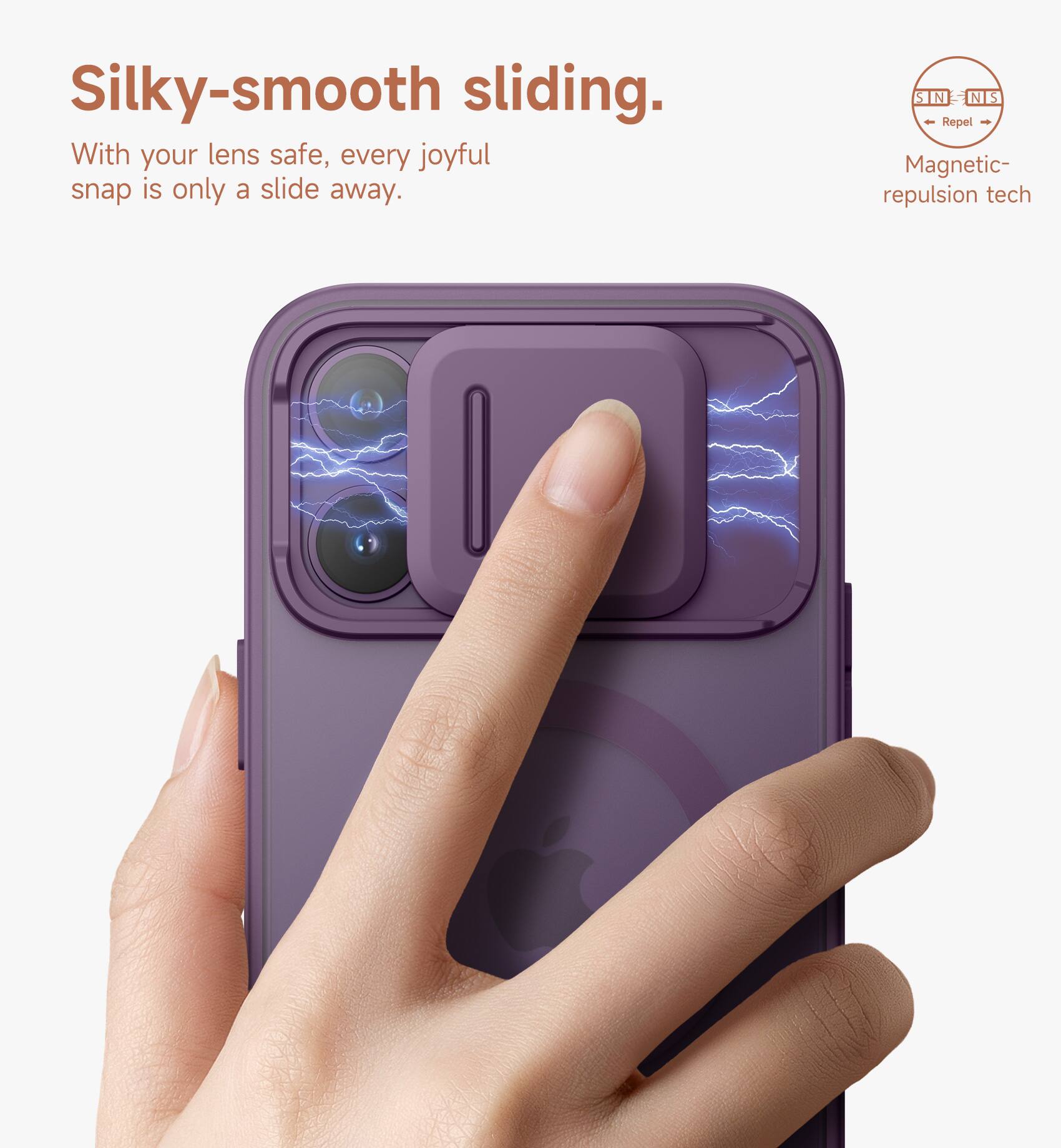 Silky-smooth sliding.  
With your lens safe, every joyful snap is only a slide away.  
STN NIS Repel - Magnetic repulsion tech