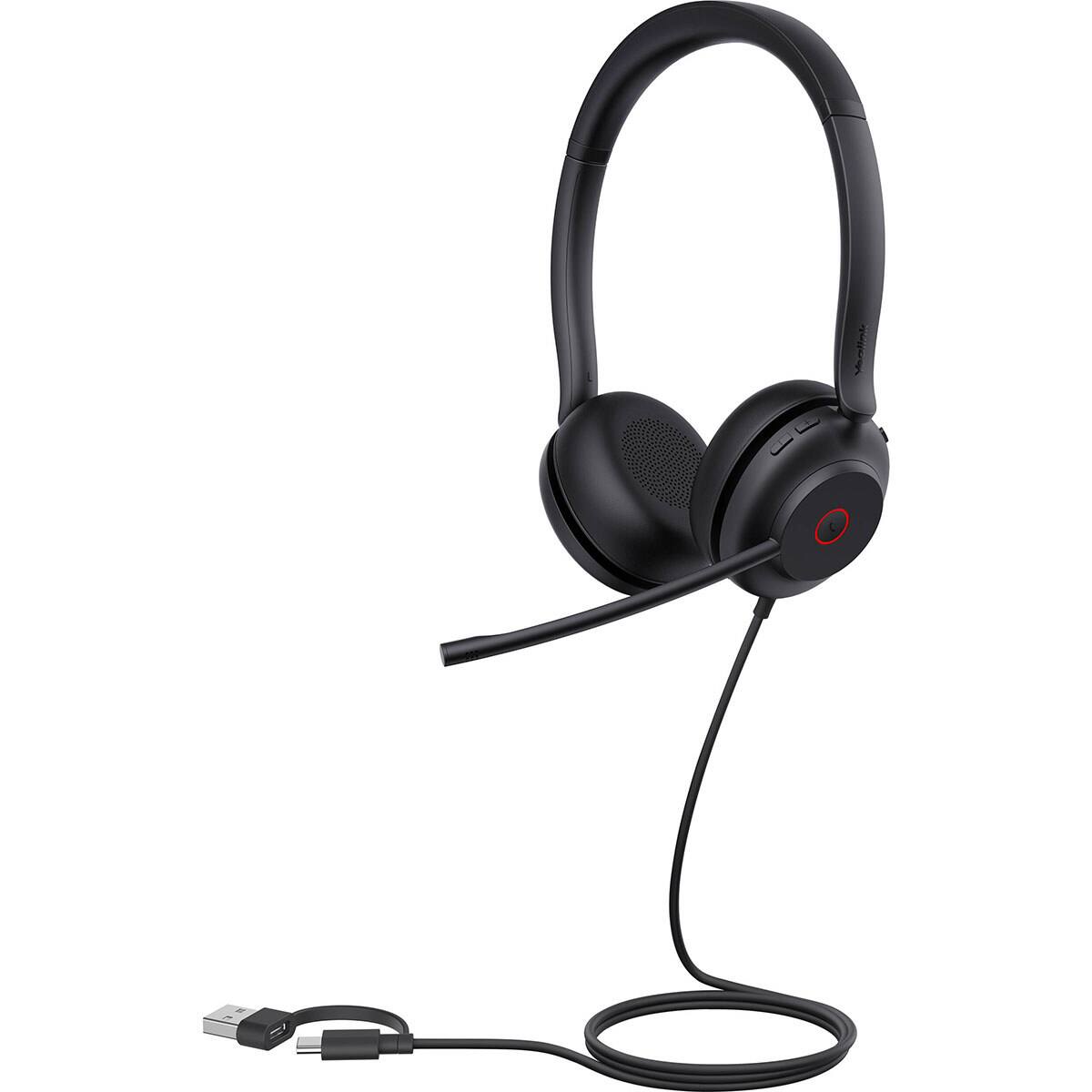 Alt View 3. Yealink - Yealink Yealink USB Wired Headset - Red.