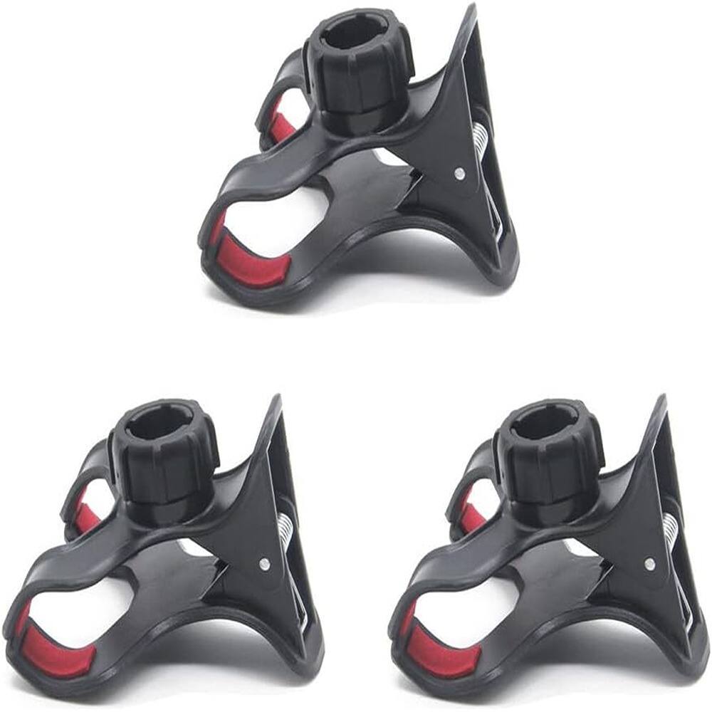 Angle. Schertz - 3 Pack Gooseneck Clamp Replacement Phone Holder Clips, Universal 17mm Ball Mount Joint Socket for Flexible Arm Stands, D - Black.