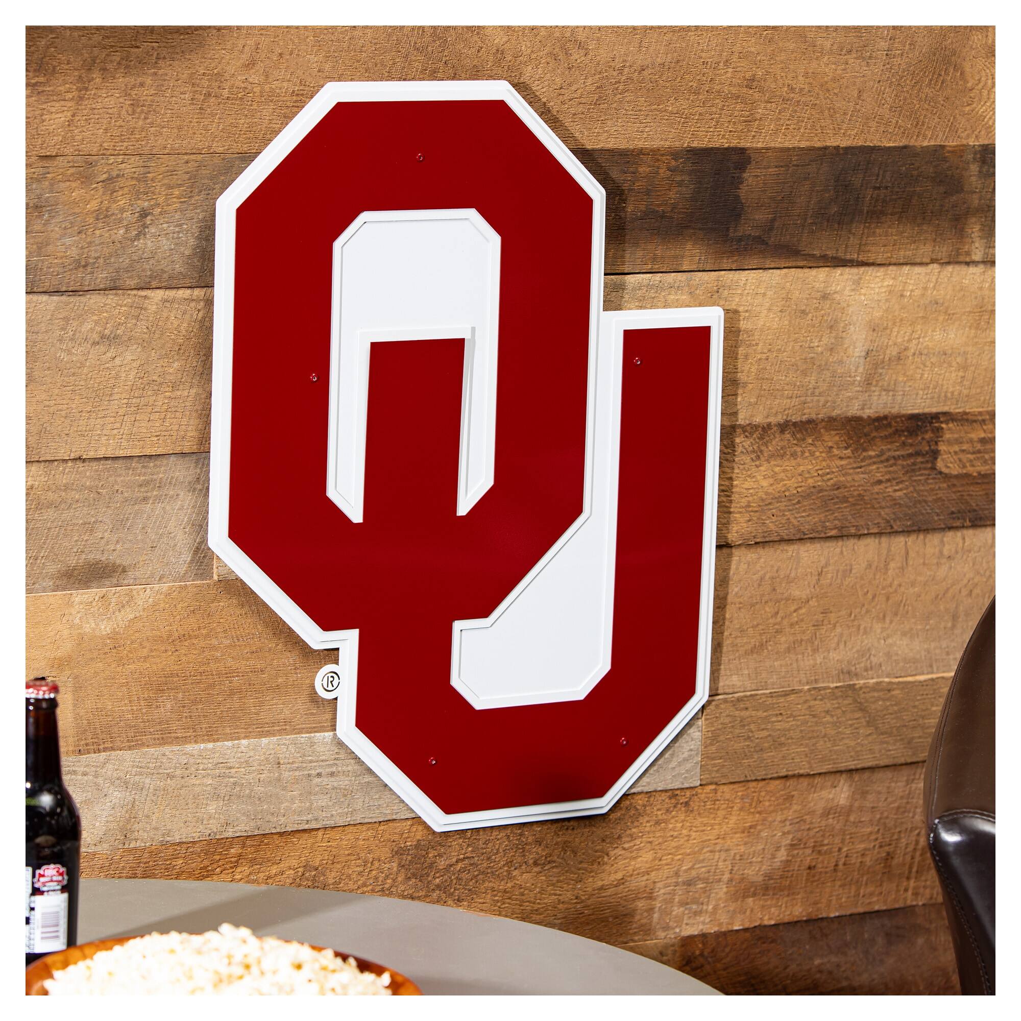 Alt View 1. Evergreen Enterprises - Oklahoma Sooners 23" Layered Metal Wall Art Sign - Multicolor.