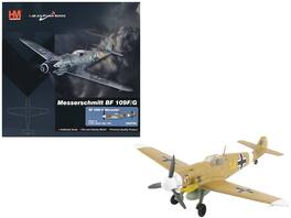 Messerschmitt Bf 109F-4 Fighter Aircraft "Marseille, Yellow 14" (1942) German Luftwaffe 1/48 Model by Hobby Master