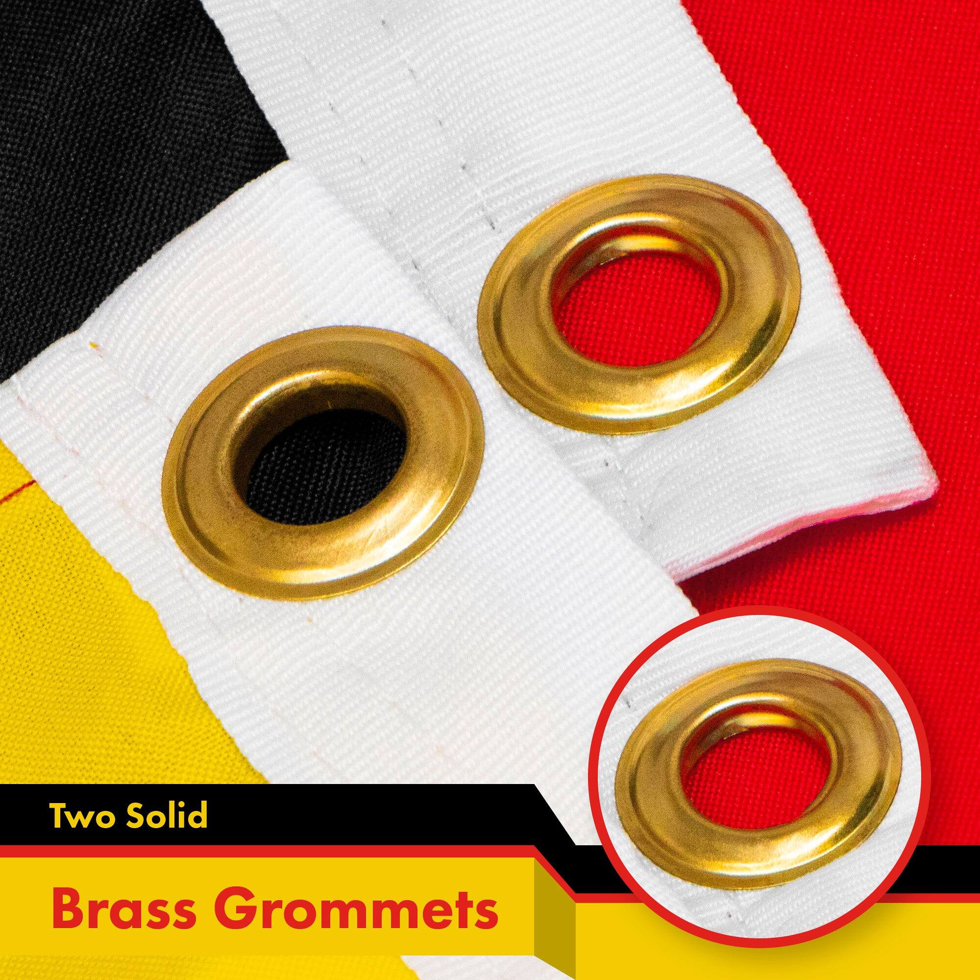 Two Solid Brass Grommets