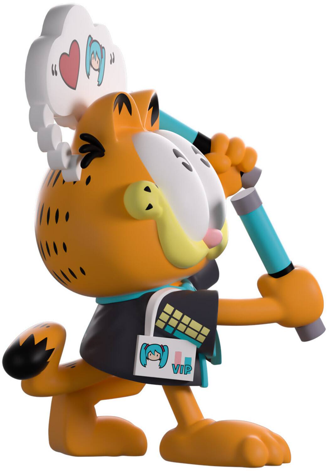 Alt View 1. Youtooz - Youtooz - Garfield - Miku Concert Garfield Vinyl Figure   - COLLECTIBLES - Multicolor.