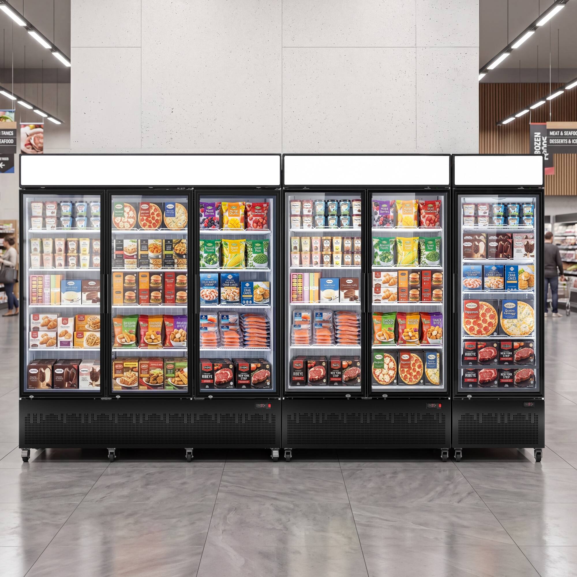 TANCS SEAFOOD - +
BOZEN
MEAT & SEAFOOD DESSERTS & ICE CREAM

My Chunis
and
mays
Cheese
une
wo
- Core.
-
 
2018 Juice CARIS on CARDS
- - - - - - - Commy
I
-
-
CHICKEN OXAI cakes
100

Pepperes
Servey
Deposity 
vance VIGHOTE
sans 
2-0
OF
 ,
CHICKEN Mark
Store LOVE
100
100 NET
RIBEYE
VOTA NO
REGETE
192
230-75
1:95 CAF -