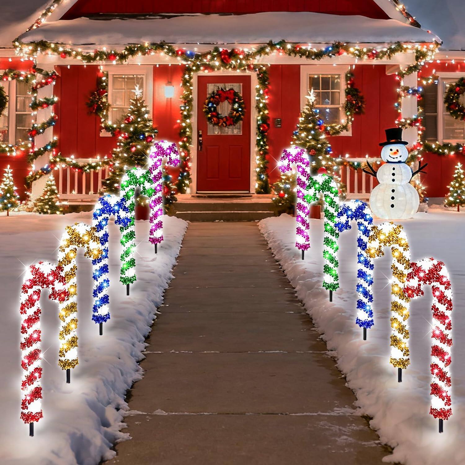 Multi Color Candy Cane Lights