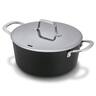 Alva - Maestro Ceramic Nonstick Stock Pot with Lid, 4.5-Qt - Black