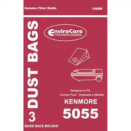 EnviroCare - 9 Kenmore Style C Canister Vacuum Bags – Replaces 20-5055, 50557, 50558