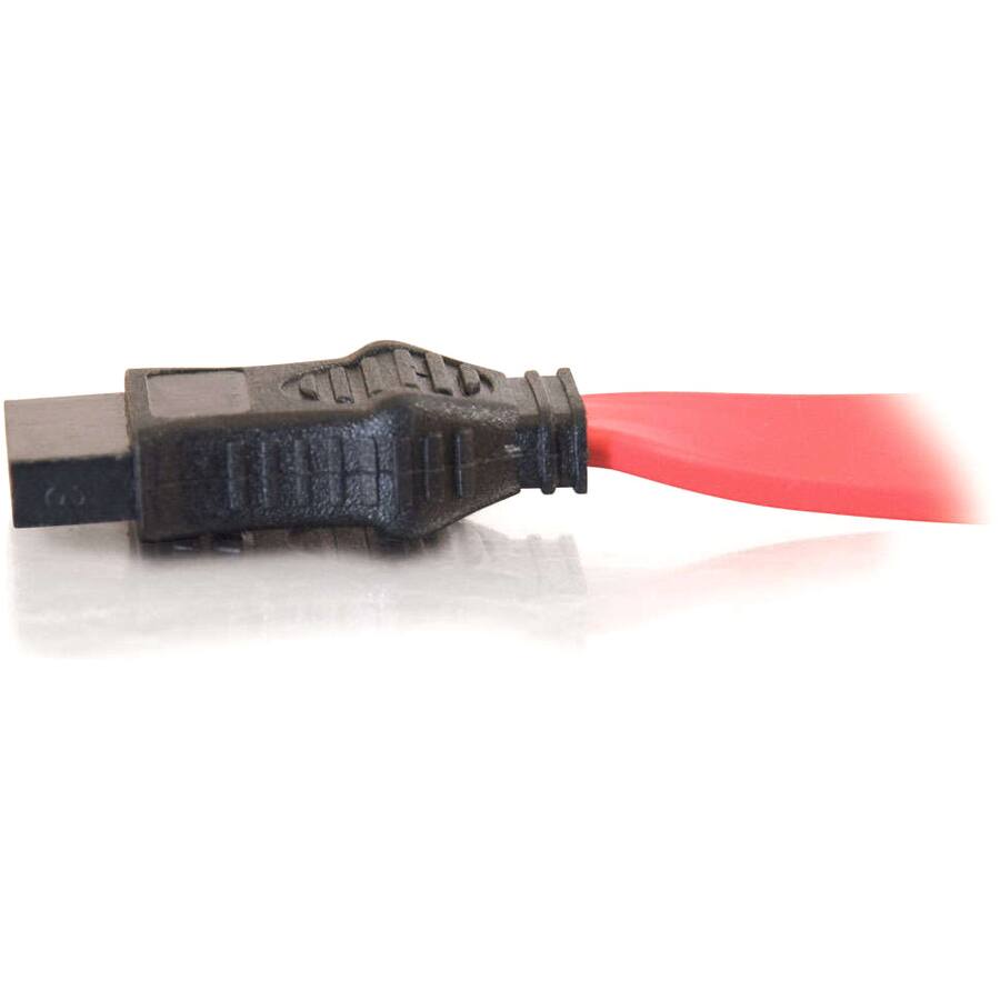 Angle. C2G - C2G 10191 SATA Cable - 6" SATA Data Transfer Cable - First End: 1 x 7-pin SATA 3.0 - Female.