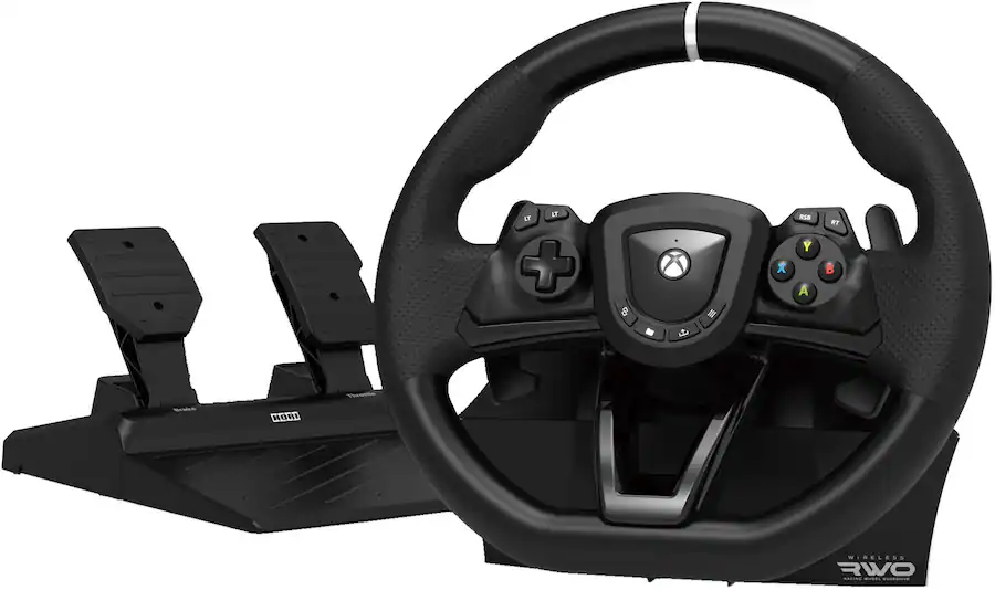 Xbox One Racing Controller XBOX Accessory: Racing Wheel HORI Overdrive Wirless Compatible with ...