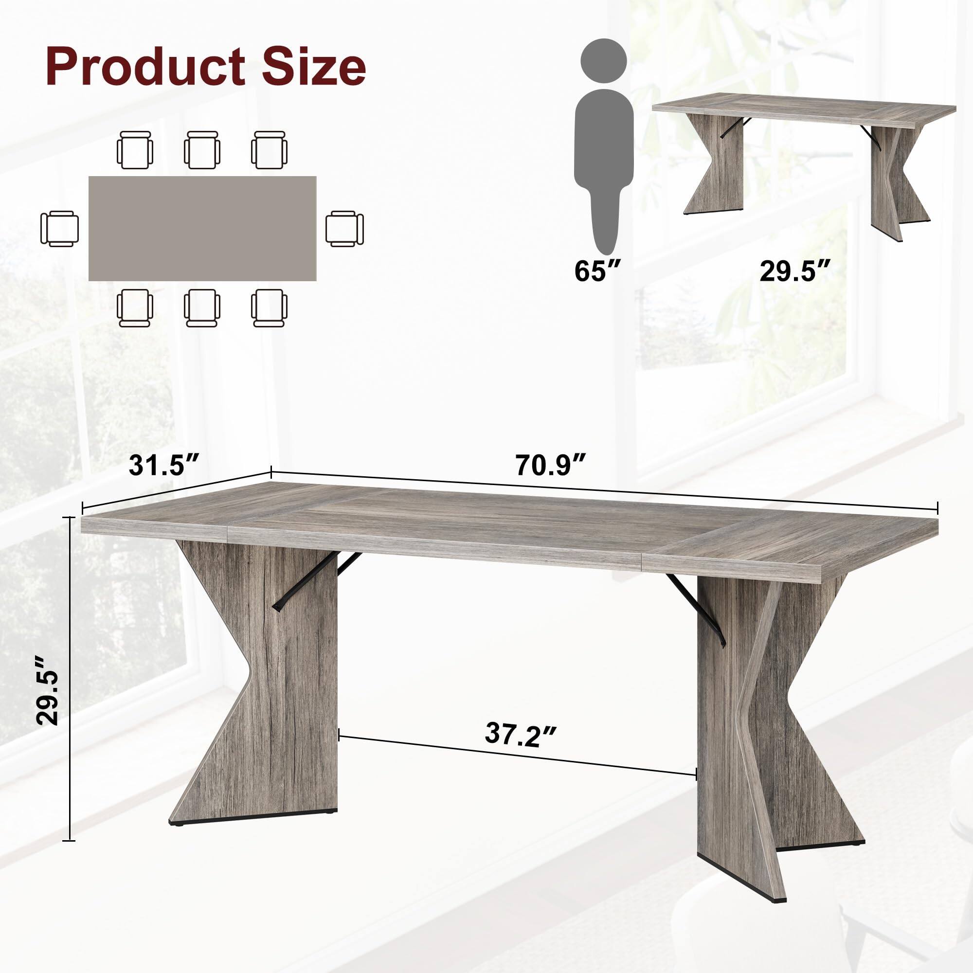 Product Size  
65" x 29.5" x 31.5" x 70.9" x 29.5" x 37.2"