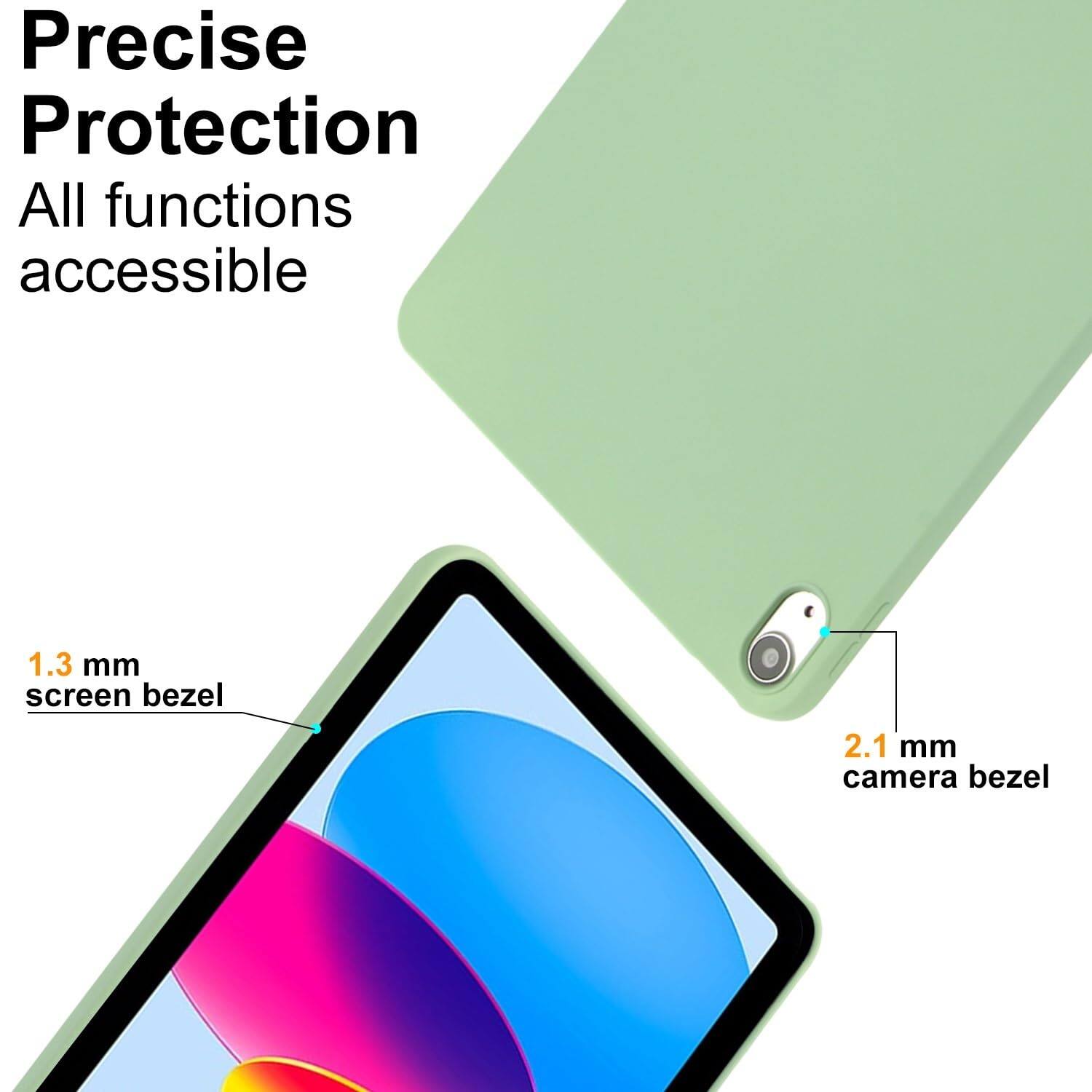 Precise Protection  
All functions accessible  
1.3 mm screen bezel  
2.1 mm camera bezel