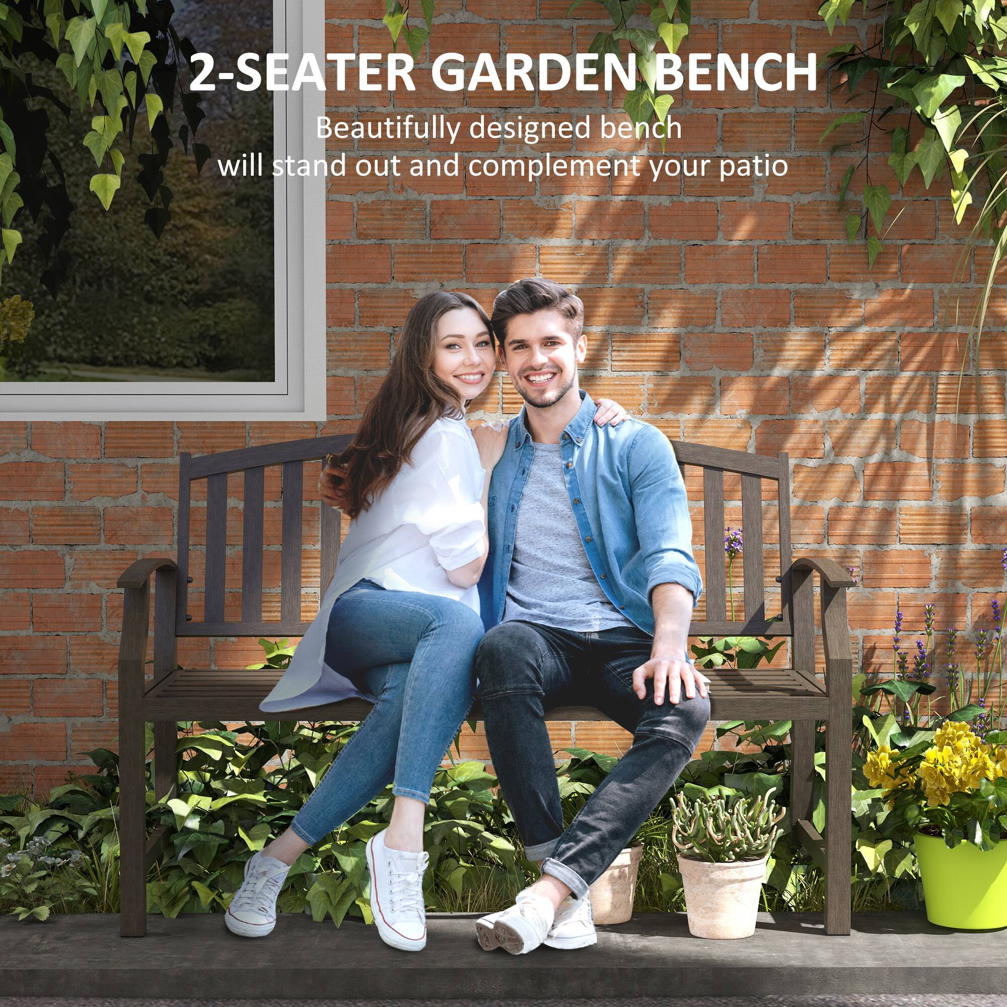 2-SEATER GARDEN BENCH

Beautifully designed bench will stand out and complement your patio