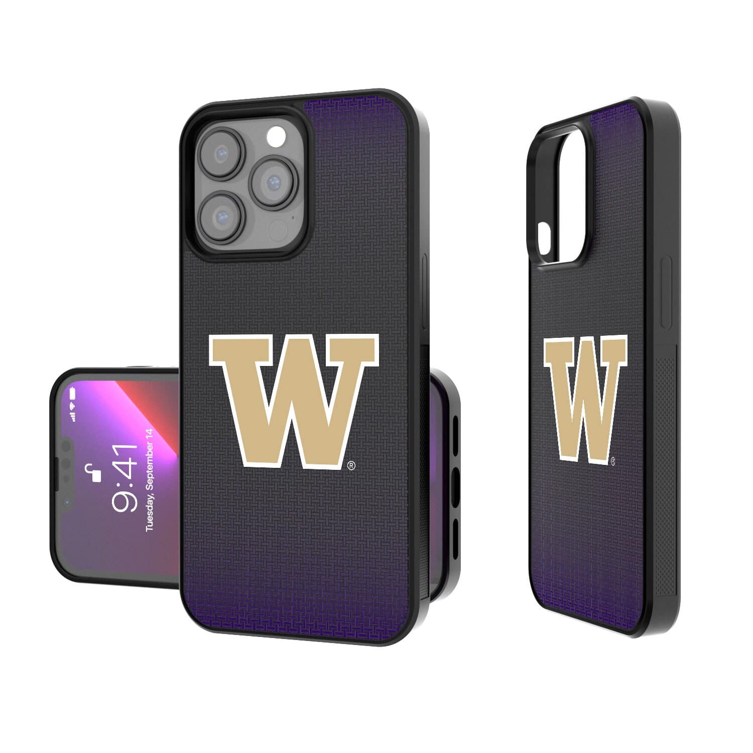 Keyscaper - NCAA - Washington Huskies Linen Logo iPhone Bump Case - 13 mini - Black price history on PriceWatchPro