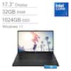 17.3" Display
32GB RAM
1024GB SSD
Windows 11
Intel Core 7
