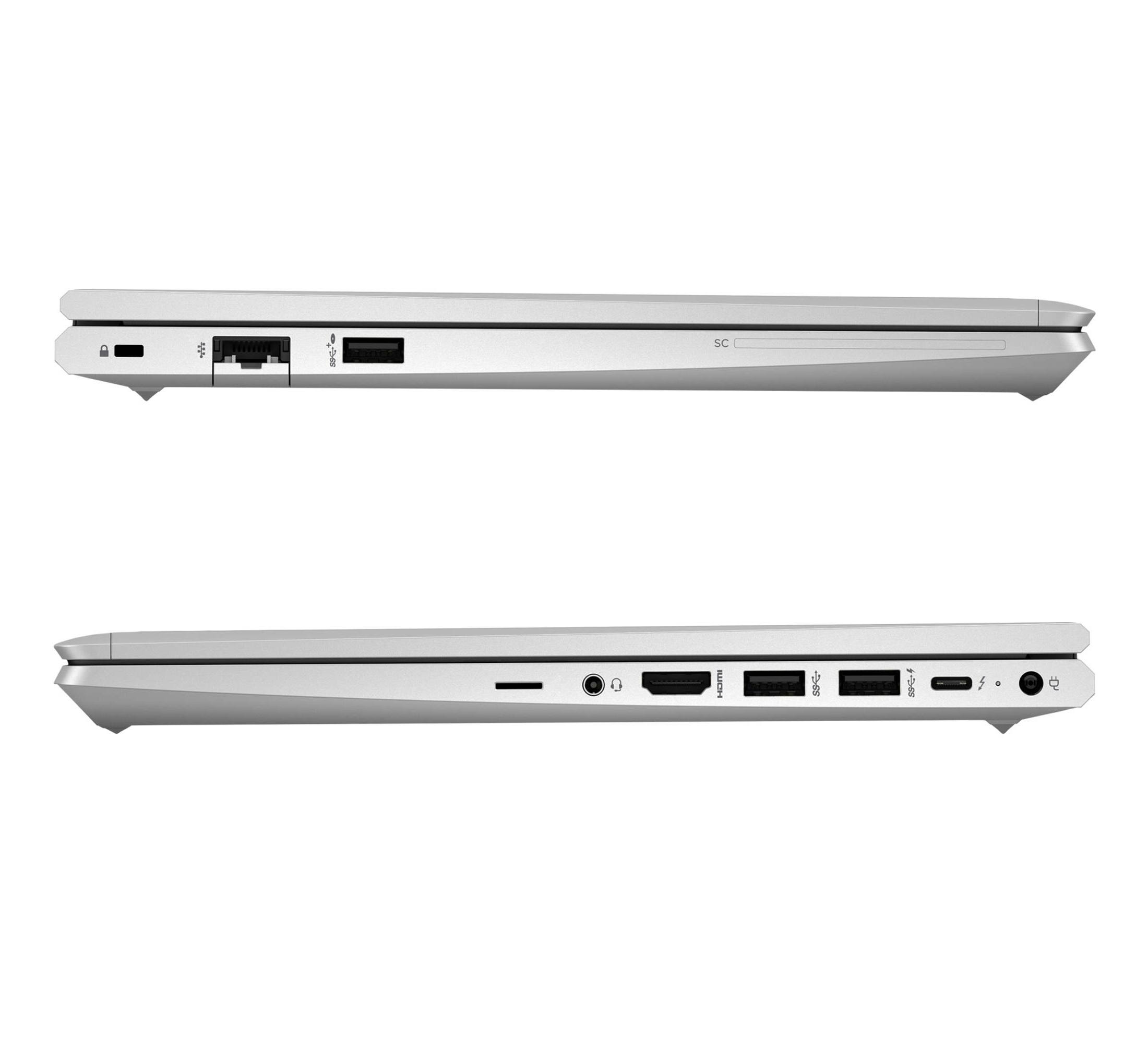 Left. HP - HP ProBook 640 G9 Intel Core i5-1245U 1.6GHz, 16GB, 512GB NVMe SSD, 14" FHD, Windows 11 Pro 64-bit - Silver.