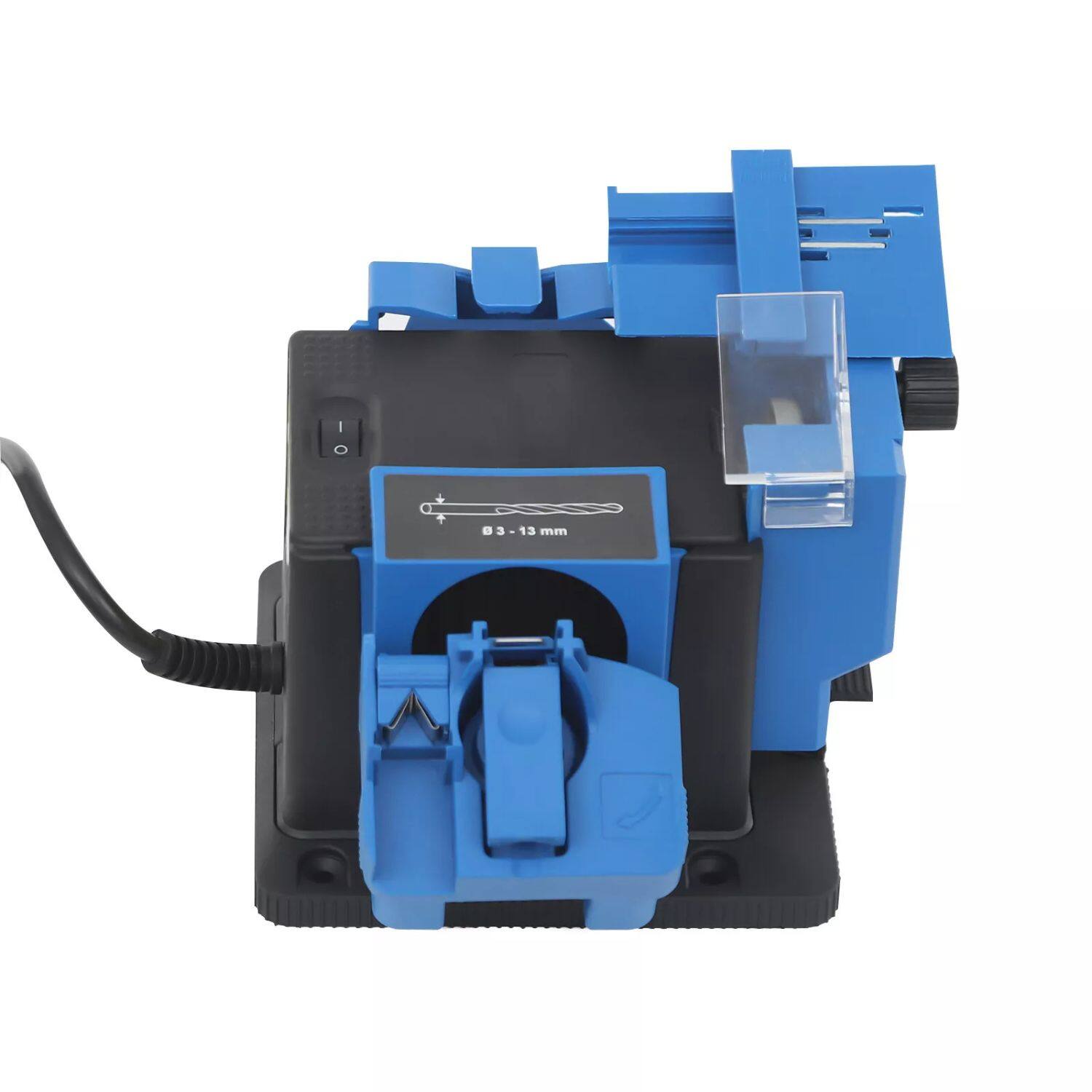 Left. Home Collection - Multifunctional Electric Drill Bit Sharpening Machine – 15°–50° Adjustable Sharpener.