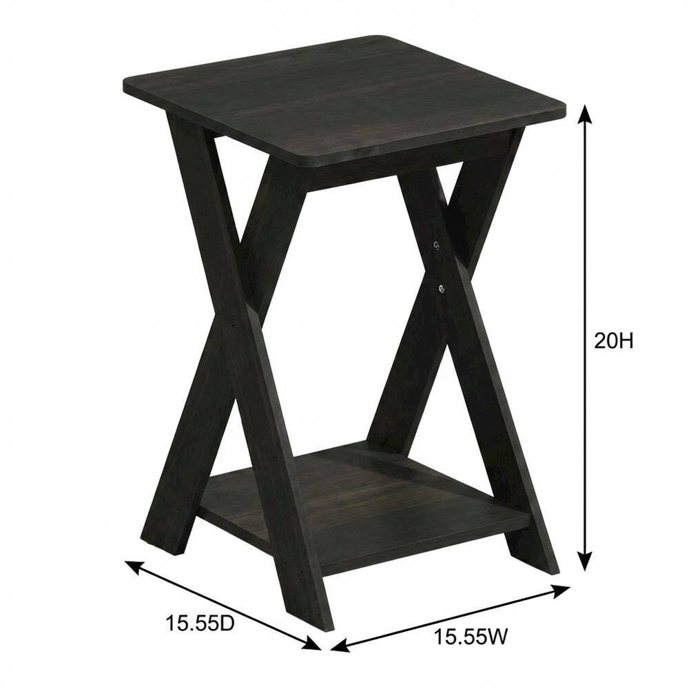 FurniFact - end table with sleek surface and versatile design - Black Espresso price history on PriceWatchPro