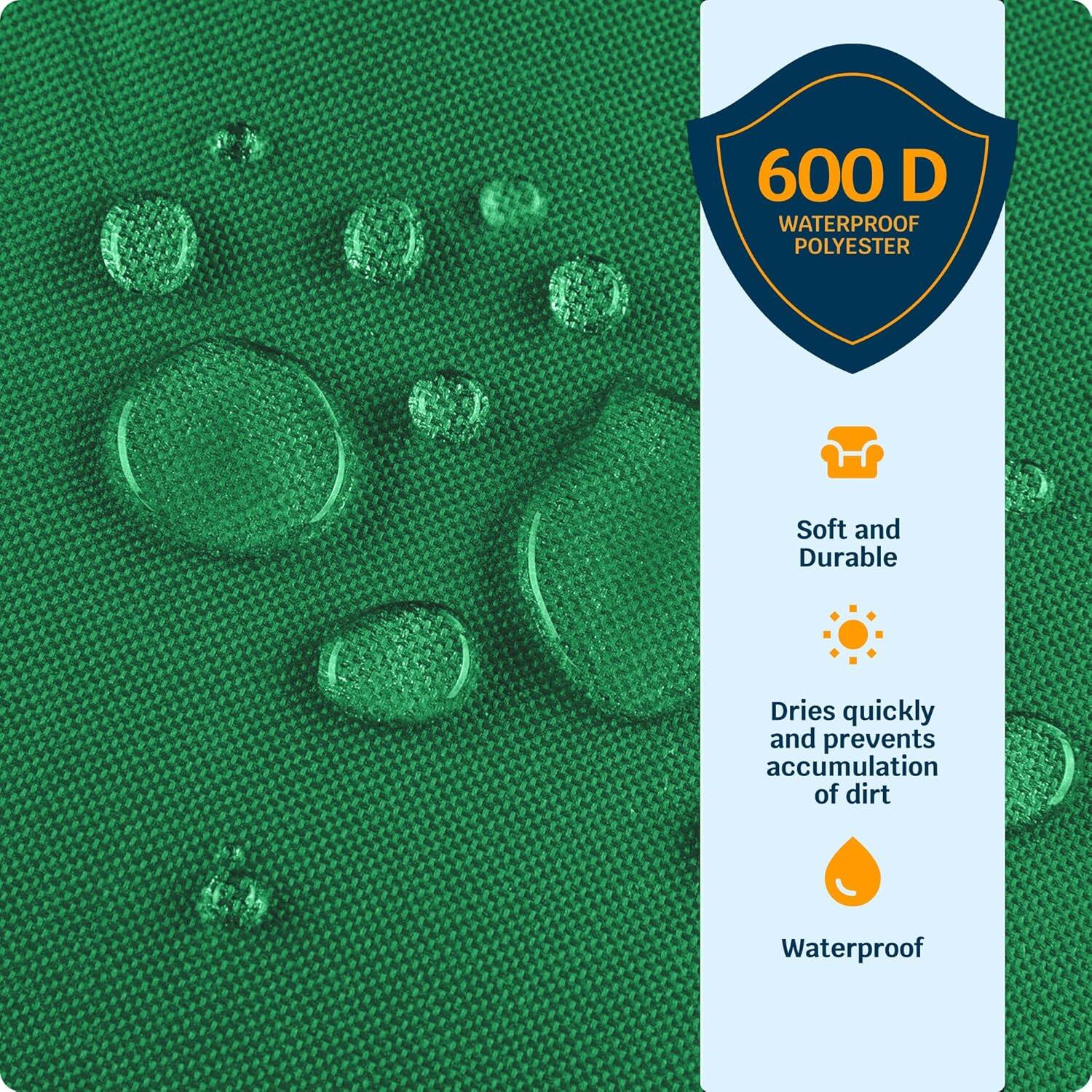 600 D WATERPROOF POLYESTER

- Soft and Durable
- Dries quickly and prevents accumulation of dirt
- Waterproof