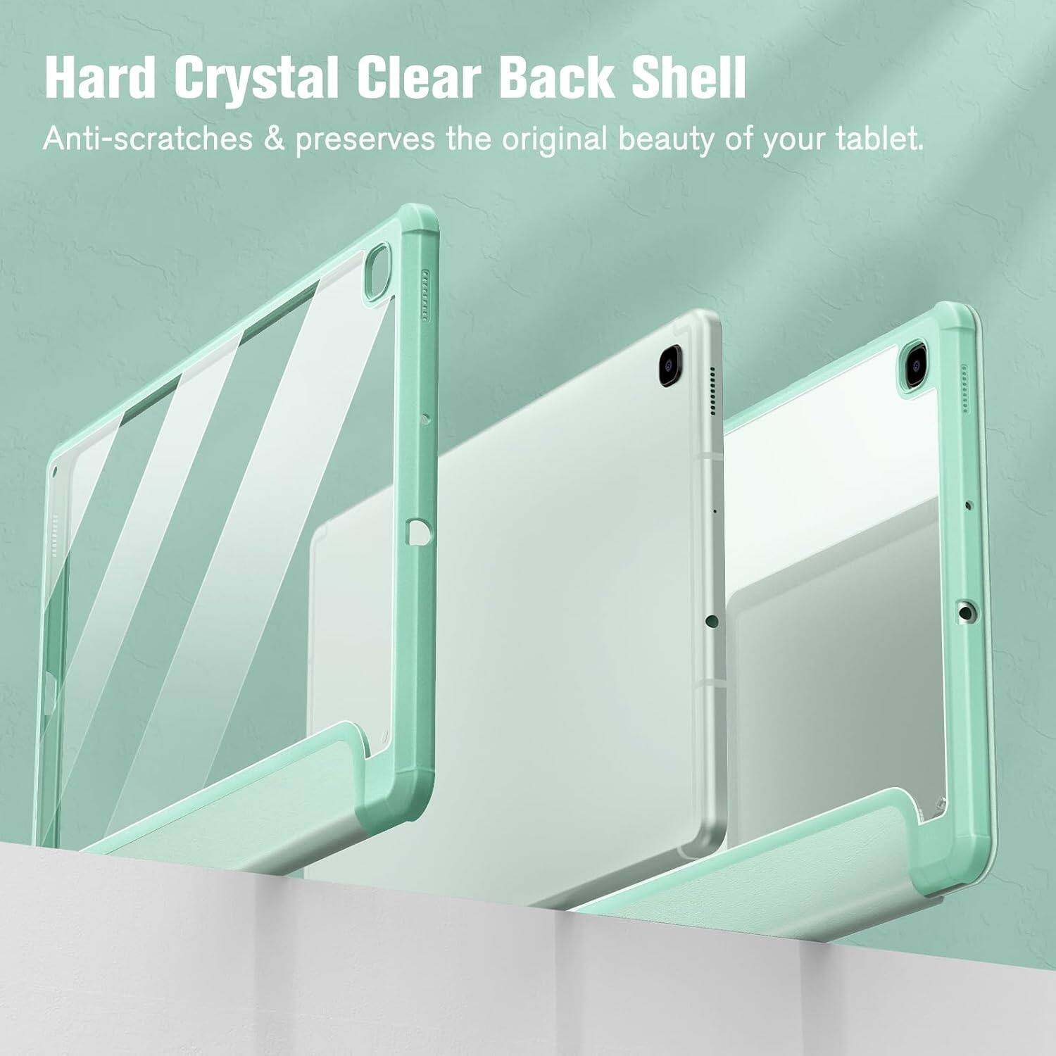 Hard Crystal Clear Back Shell  
Anti-scratches & preserves the original beauty of your tablet.