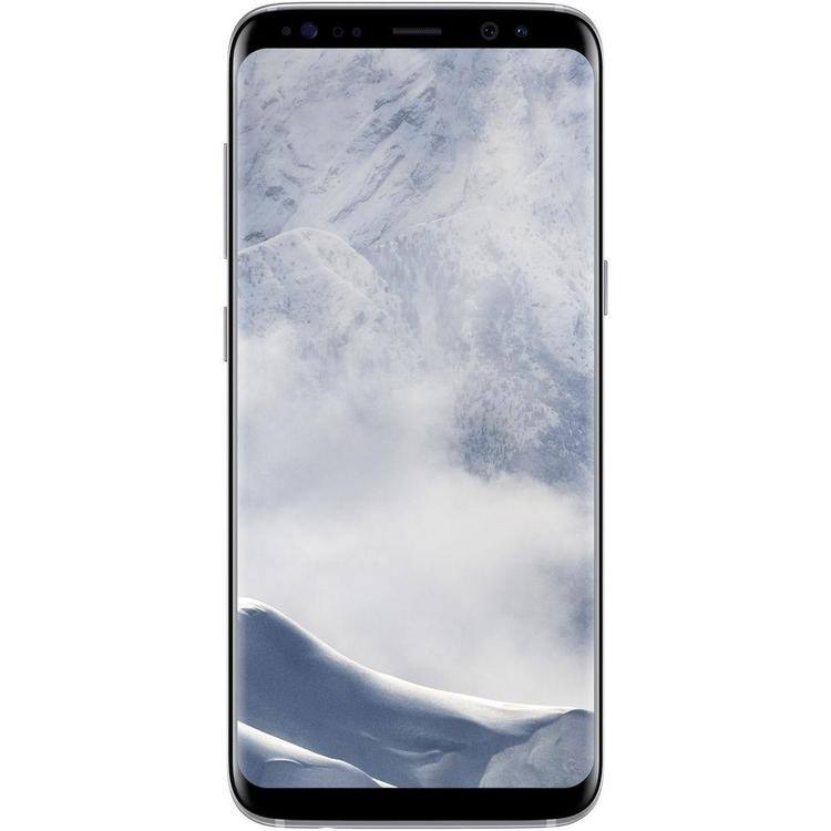 Angle. Samsung - Samsung Galaxy S8 G950U (Fully Unlocked) 64GB - Arctic Silver.