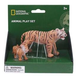 National Geographic - Tiger and cub Figurines, 2 pc