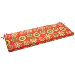Blazing Needles - 63-inch by 19-inch Spun Polyester Bench Cushion - Farrington Terrace