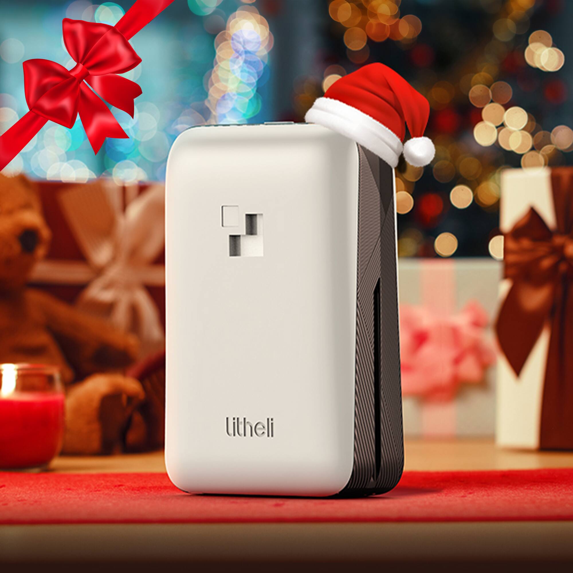 Litheli - Battery Pack 20V, 2.0Ah Replacement Lithium Batteries for Pole Saw, Lawn Mower, Leaf Blower U20 Power Tools - White