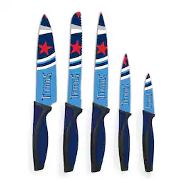 Woodrow - Tennessee Titans 5-Piece Stainless Steel Cutlery Knife Set - Multicolor