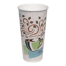 Dixie - PerfecTouch Insulated Paper Hot Cups, 20 oz., 25/Pack - Coffee Haze