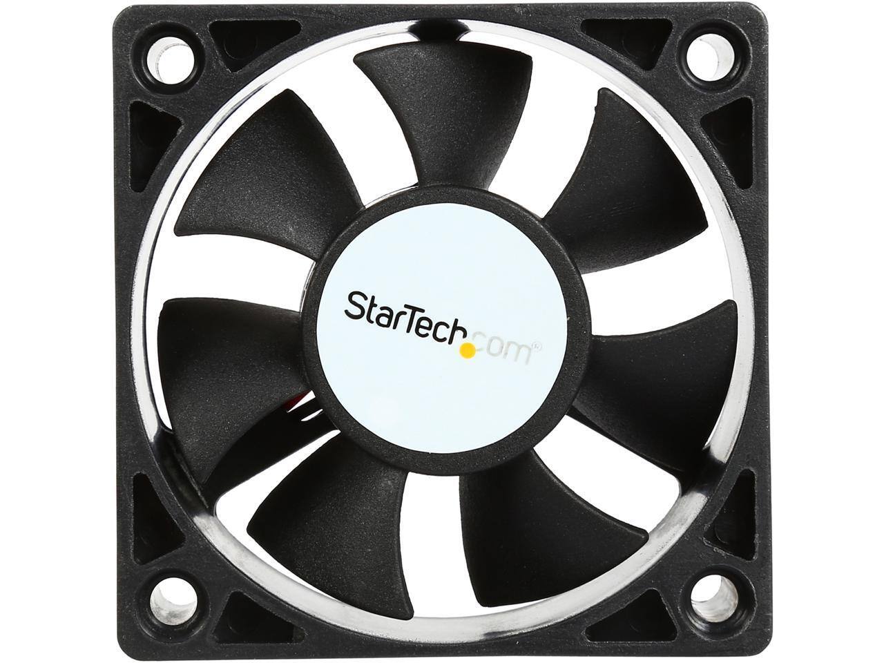 Front. StarTech.com - StarTech.com 60x20mm Replacement Ball Bearing Computer Case Fan with TX3 Connector FAN6X2TX3 (Black) - Black.
