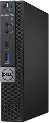Dell - Refurbished Excellent - OptiPlex 7050 Micro Desktop Computer, Intel Core i5-7500T Quad-Core Up to 3.3GHz, 16GB DDR4, 512GB SSD, Win11 Pro - Black