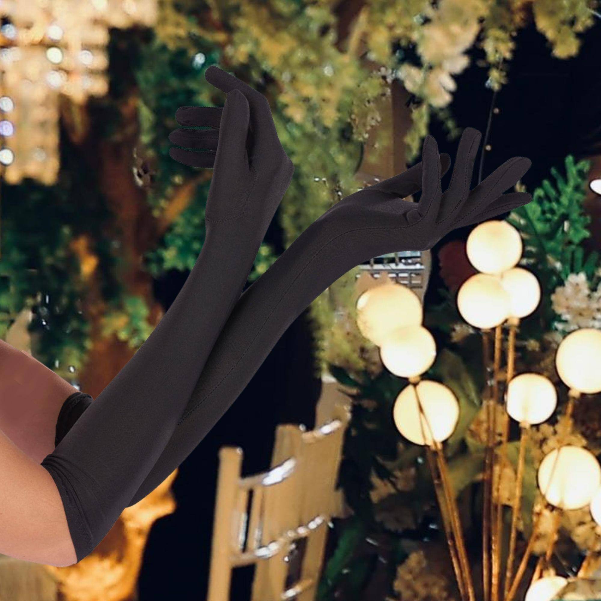 Alt View 10. Orion Costumes - Long Black Gloves Black Costume Accessory - Black.