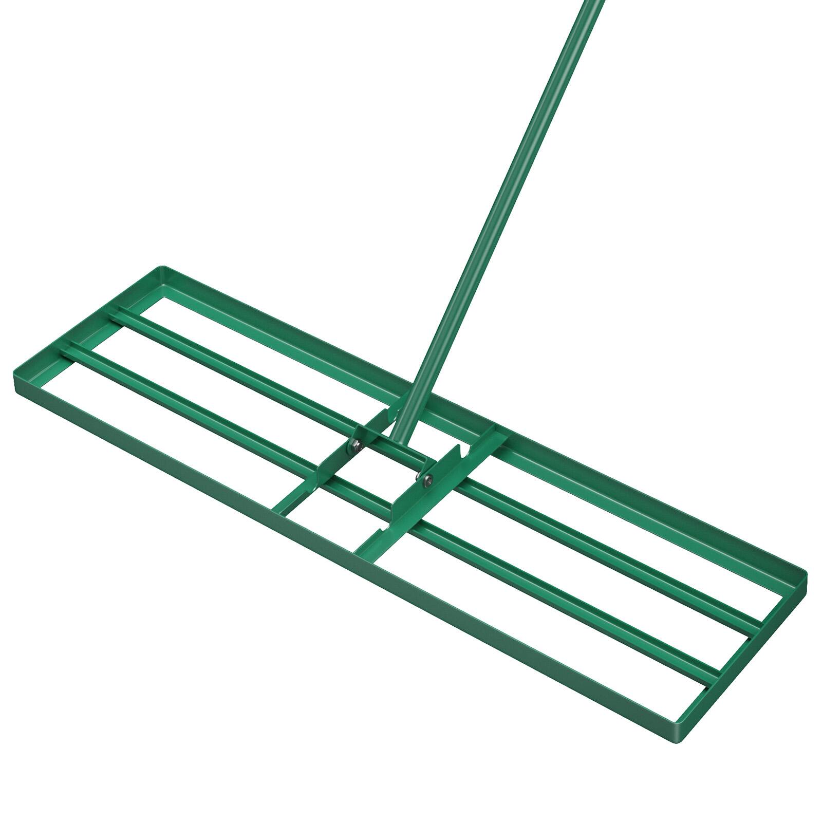 Alt View 9. Costway - Costway Lawn Leveling Rake 36'' x 10'' Heavy Duty Level Lawn Tool for Garden Backyard/Lawn - Green.